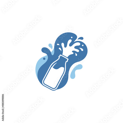 Modern abstract illustration of a water splash emerging from a stylized smartphone emphasizing digital connectivity and fluid