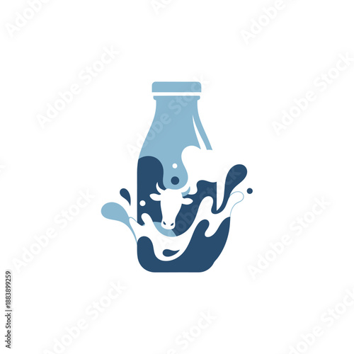 Abstract aquatic scene with a water jar featuring a fish and splash elements inspiring aquatic life and water conservation