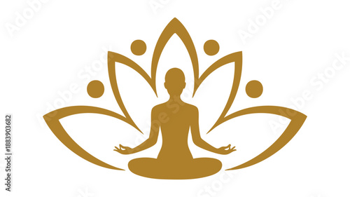 Meditation in lotus pose