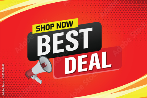 best deal offer poster banner graphic design icon logo sign symbol social media website coupon

