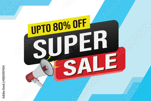 super sale poster banner graphic design icon logo sign symbol social media website coupon

