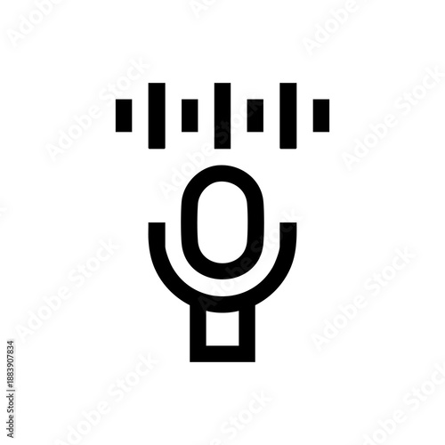 Voice Recognition Line Icon