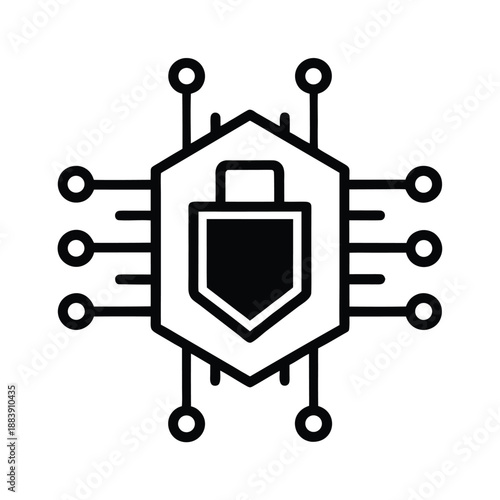 Hardware Security Module Vector Illustration
