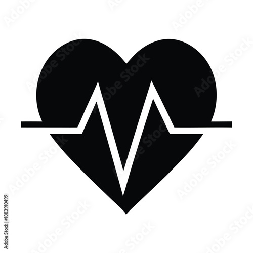Heartbeat ECG Vector Illustration