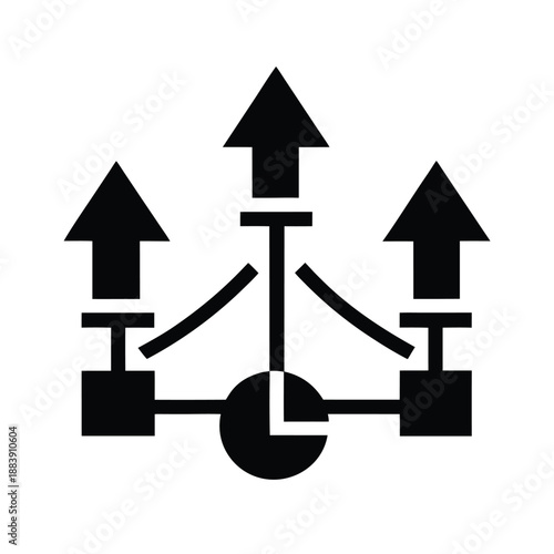 Load Balancing Arrows Vector Illustration