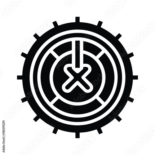 System Shutdown Vector Illustration