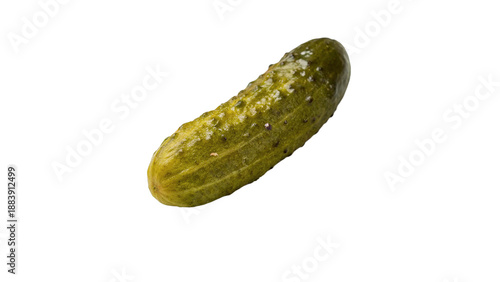 Tableau sur toile pickled cucumber isolated on transparent background cut out
