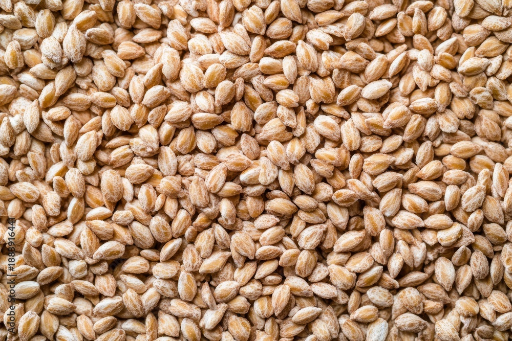 Fototapeta premium Whole grain cereal texture featuring natural rough surface, showcasing healthy grains in a vibrant and appealing arrangement for culinary use