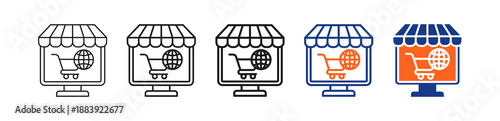 E-Commerce Different Set Vector Icon