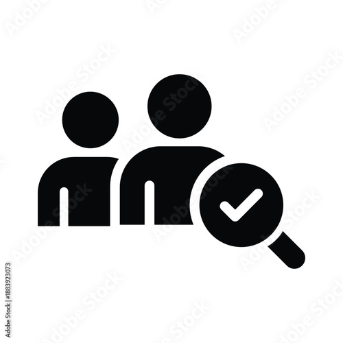 recruitment glyph icon illustration vector graphic.eps