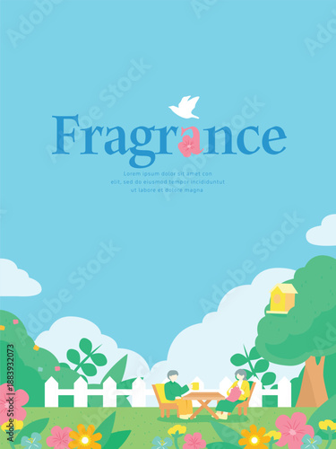 밝은 봄 꽃 백그라운드 08
