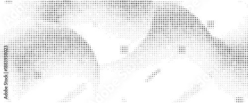 Abstract white and gray color background with halftone effect, dot pattern.