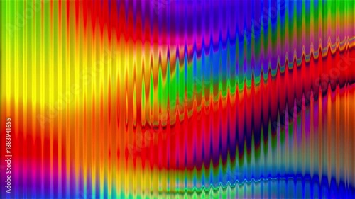Colorful patterns moving in waves on a bright background