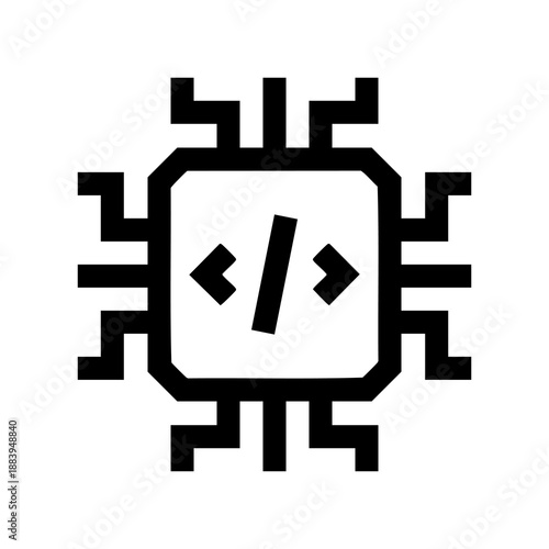 Cpu Line Icon