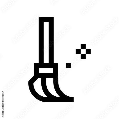 Broom Line Icon