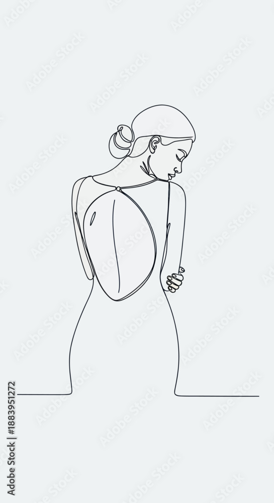Obraz premium Woman in Thought.