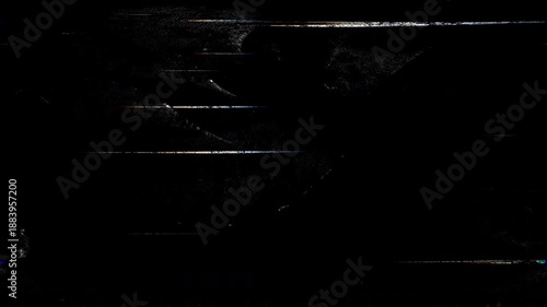 Glitchy TV and computer screen with colorful noise, VHS no signal static, RGB split glitch, broadcasting error, and damaged screen distortion.