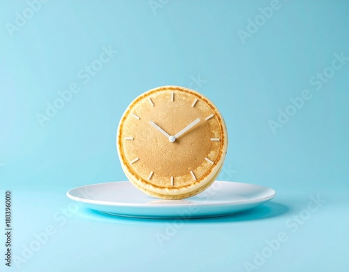 時計の形をしたホットケーキ