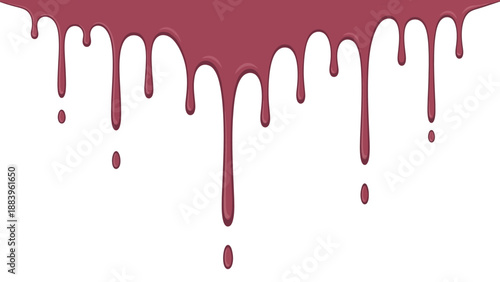 Red paint drips creating a dramatic abstract border design