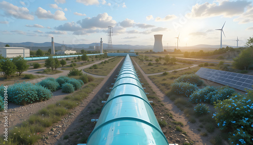 hydrogen pipeline of energy sector toward to ecology,carbon credit,Clean Energy,secure,carbon