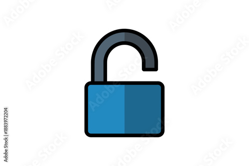 An unlocked padlock symbolizes security, access, and freedom from constraints.