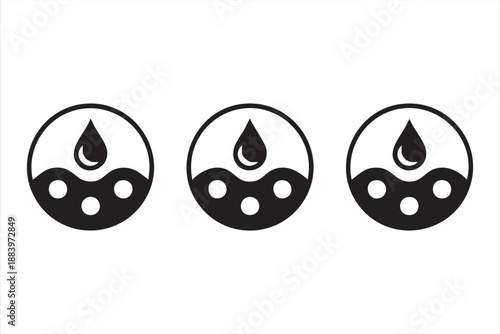 Facial Serum Icons for Beauty Ecommerce Interfaces