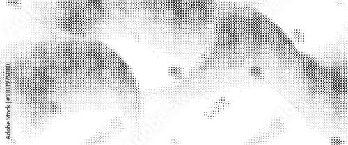 Abstract white and gray color background with halftone effect, dot pattern.