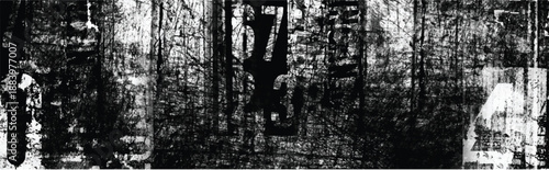 Abstract grunge lettering background. Monochrome abstract grunge black and white illustration	