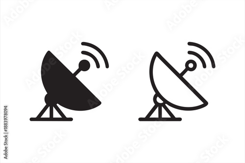 Satellite Transmission UI Icon for Connectivity Platforms
