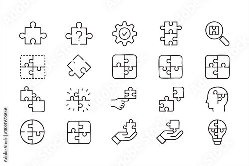 Problem Solving UI Icons for Business Strategy and Planning