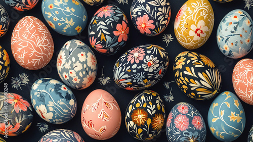 easter eggs background
