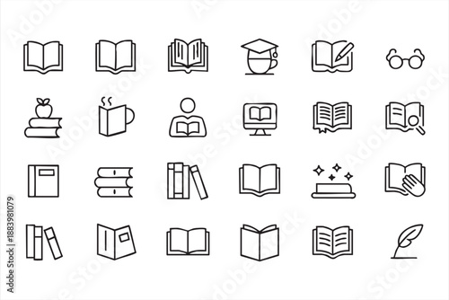 Academic Learning UI Icons for School and University Apps