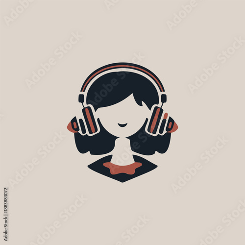 Headphone Girl Logo