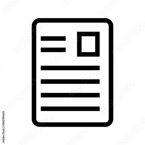 Article icon vector image. Suitable for mobile apps, web apps and print media.