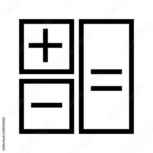 Calculation icon vector image. Suitable for mobile apps, web apps and print media.