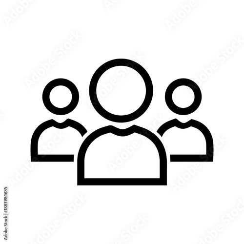 Communities icon vector image. Suitable for mobile apps, web apps and print media.