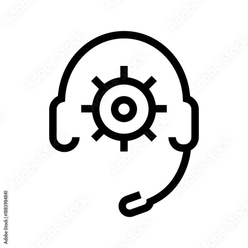 Technical Support icon vector image. Suitable for mobile apps, web apps and print media.