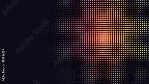 Abstract Modern Halftone Dot Pattern Gradient Vector Background