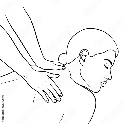 Head massage - Clipart, Glyph and solid icon set, Flat Design Icon, line icon set, Flat Vector icon, icon, Editable stroke icon, Modern icon collection