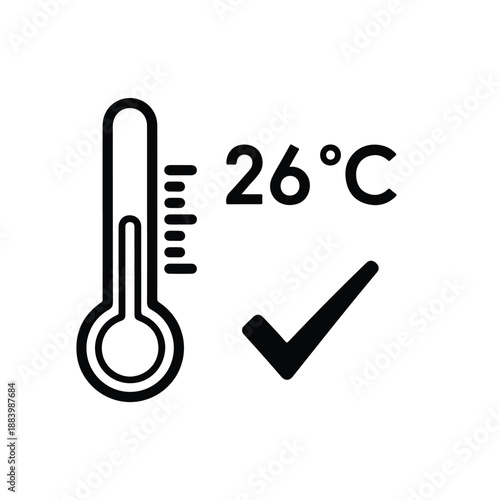 Temperature check icon - Clipart, Glyph and solid icon set, Flat Design Icon, line icon set, Flat Vector icon, icon, Editable stroke icon, Modern icon collection