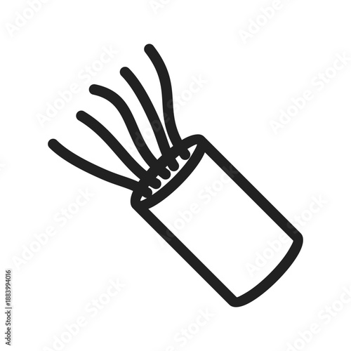 Electric wires icon vector image. Suitable for mobile apps, web apps and print media.
