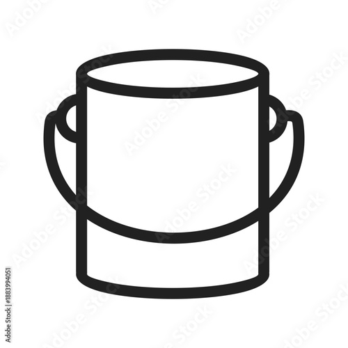 Paint Box icon vector image. Suitable for mobile apps, web apps and print media.