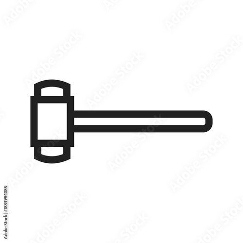 Sledge hammer icon vector image. Suitable for mobile apps, web apps and print media.