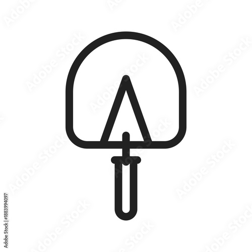 Trowel icon vector image. Suitable for mobile apps, web apps and print media.