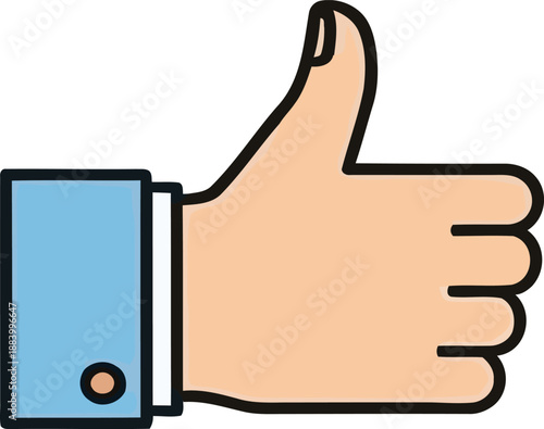 hand showing thumbs up gesture