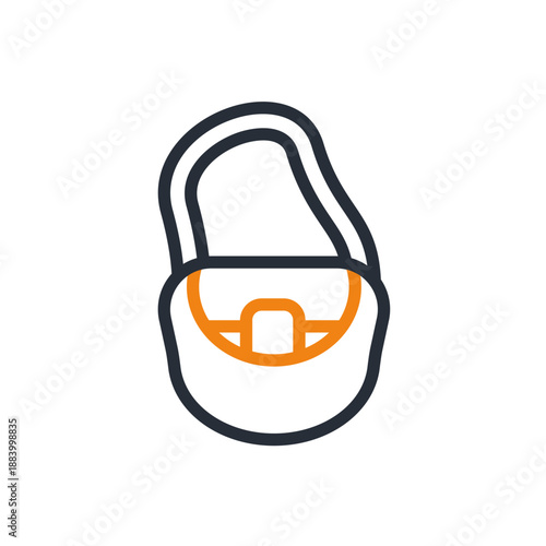 canteen bag icons minimalist flat style design, canteen bag Vector illustration on white background