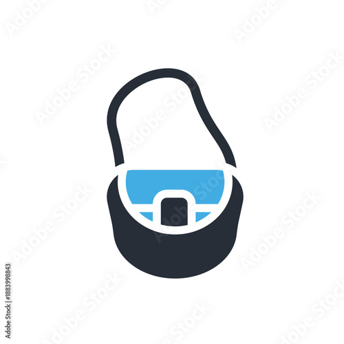 canteen bag icons minimalist flat style design, canteen bag Vector illustration on white background