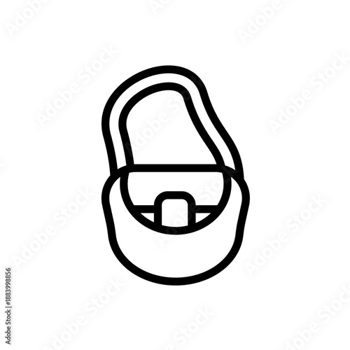 canteen bag icons minimalist flat style design, canteen bag Vector illustration on white background