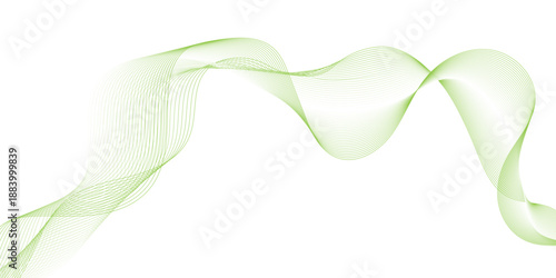 Digital frequency track equalizer Futuristic colorful blend wave lines, vector green minimal seamless wavy lines pattern abstract, abstract green wave line flowing on transparent background.