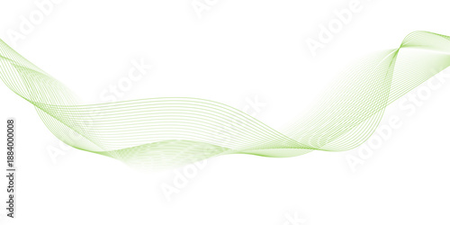 Digital frequency track equalizer Futuristic colorful blend wave lines, vector green minimal seamless wavy lines pattern abstract, abstract green wave line flowing on transparent background.
